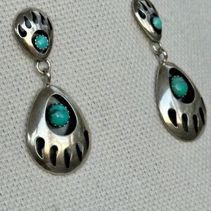 SOLD!! STERLING Silver and Turquoise Earrings